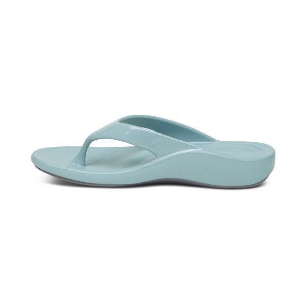 Aetrex Women's Maui Flip Flops - Blue | USA YSDJYTD